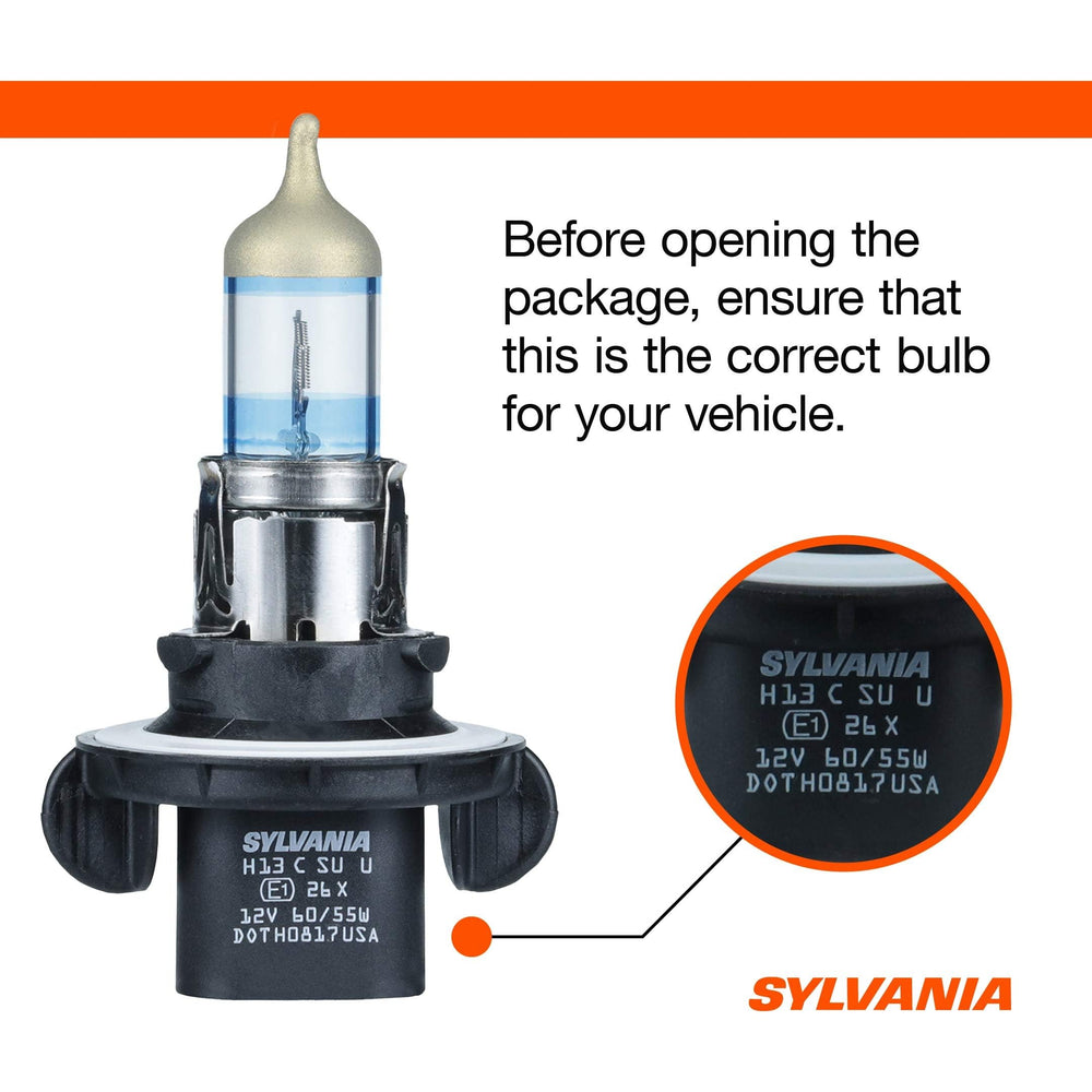 Sylvania H13 SilverStar Ultra night-drive view demonstrates enhanced clarity.