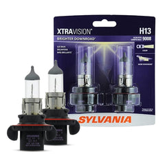 SYLVANIA H13 XtraVision bulb pack front view ready for replacement