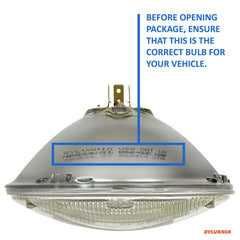 SYLVANIA H6024 road and sideroad visibility image suggests sharper edge-to-edge illumination.
