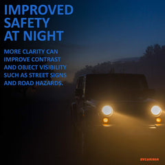SYLVANIA H6024 white-light output improves contrast and legibility of signs.
