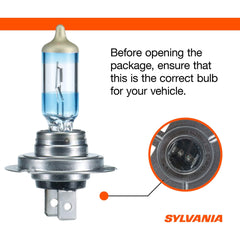 Cross-section of Sylvania H7 SilverStar Ultra in headlight assembly.
