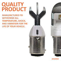Sylvania ZEVO 1157 amber bulb comes in a convenient 2-pack.
