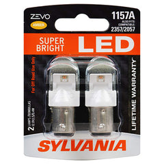 Sylvania ZEVO 1157 amber bulb for park lights delivers bright visibility.