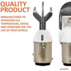 SYLVANIA ZEVO 1157 red LED bulbs offer durable exterior lighting with instant start
