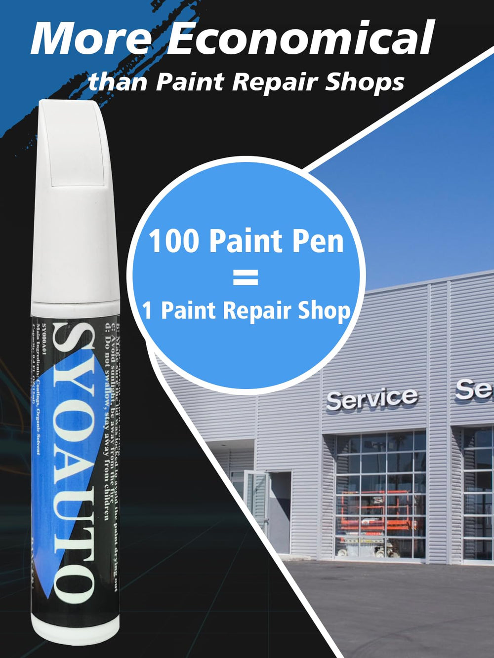 SYOAUTO fast-dry timer supports quick, convenient touch ups on the go.