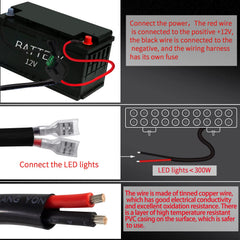 Szdystar LED bar wiring setup ready for off-road use