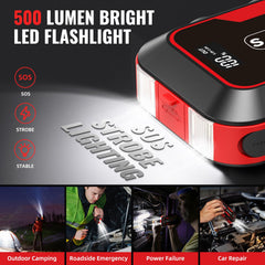 S ZEVZO ET03 jump starter USB ports enabling dual-device charging