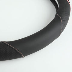 Szttswamp steering-wheel cover dirt-resistant surface easy to wipe clean.