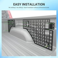 SZYANG MOLLE panel helps prevent items from shifting during driving.