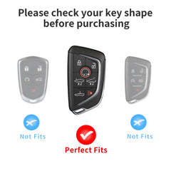 T-carbon blue key fob cover side view highlighting durability and grip.