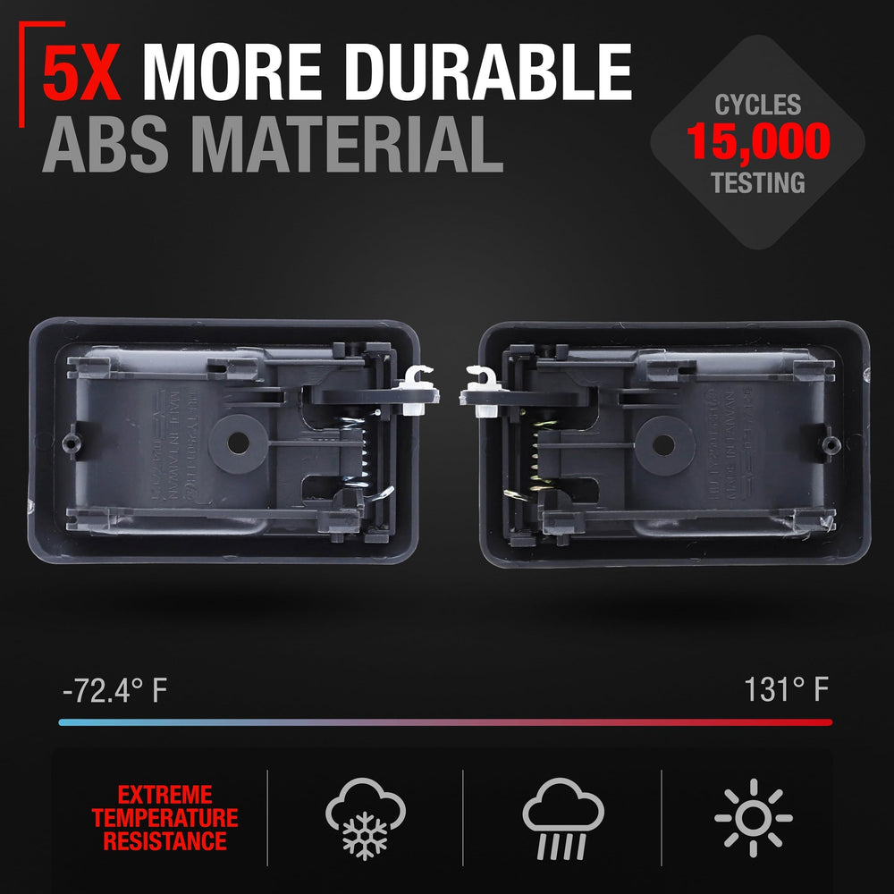 T1A door handle set assembly gray, designed for easy DIY installation.