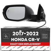 T1A driver side mirror for CR-V left, OEM fit with heated glass and turn signal.