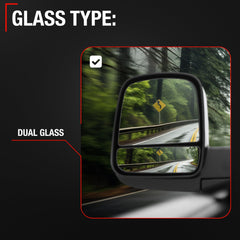 T1A easy installation exterior mirror for quick DIY replacement.