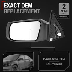 T1A powered-adjustment mirror assembly demonstrating easy control