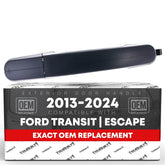 T1A exterior front driver door handle with textured black finish for replacement