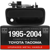 T1A exterior front passenger door handle, textured black, durable replacement for Tacoma