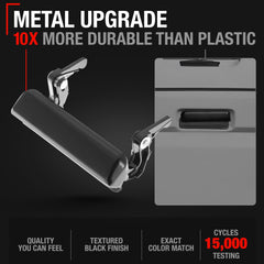 T1A Ford Ranger tailgate handle with textured metal finish.