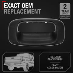 GMC Sierra tailgate bezel installation highlight with OEM-grade fit