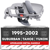T1A interior door handle gray front view, reliable OEM-style replacement.