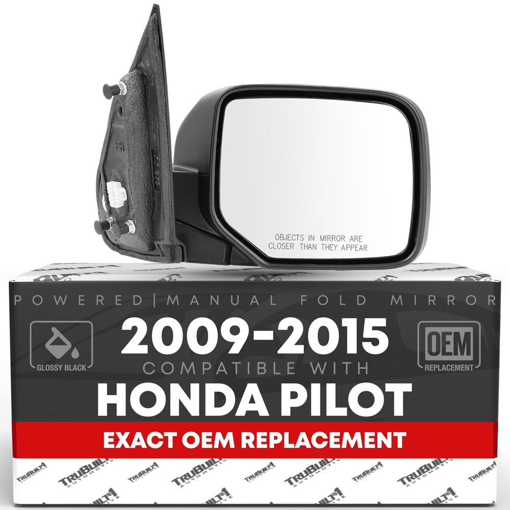 T1A passenger-side mirror front view shows precise OEM-style fit.
