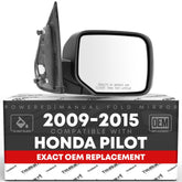 T1A passenger-side mirror front view shows precise OEM-style fit.