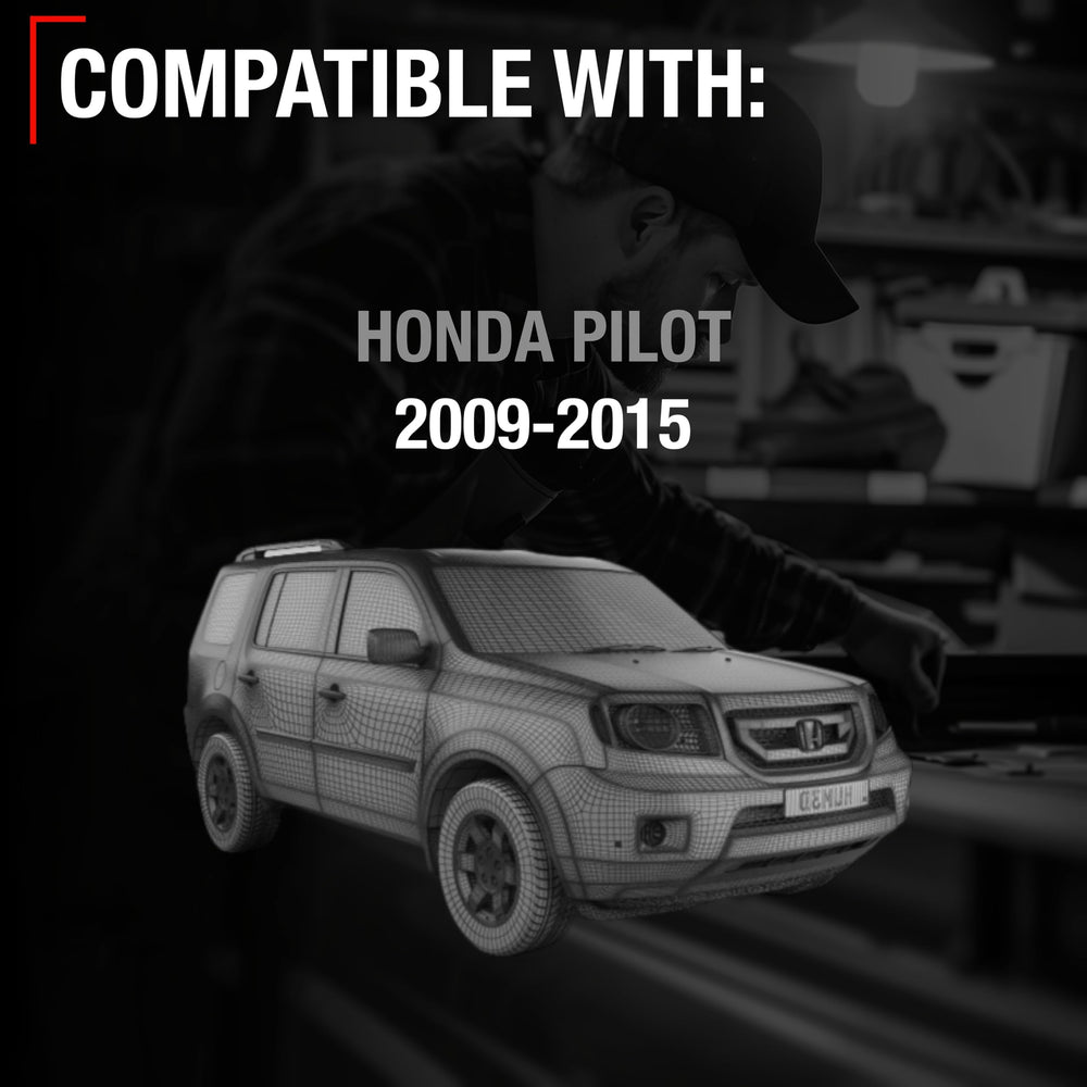 T1A smooth black cover adds durable styling for the Honda Pilot.