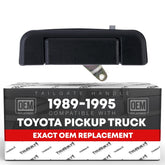 T1A tail gate handle assembly close-up, OEM replacement latch for Toyota 4Runner, reliable fit.