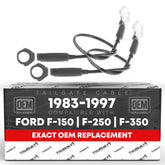 T1A tailgate cable left assembly for Ford F-Series enhances lid stability.