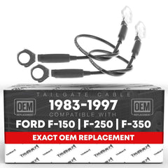 T1A tailgate cable left assembly for Ford F-Series enhances lid stability.