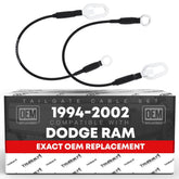 T1A tailgate cable left rear for Dodge Ram 1994-2009, OEM replacement.