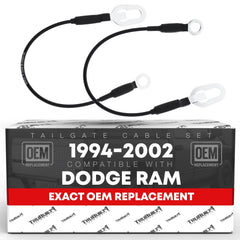 T1A tailgate cable left rear for Dodge Ram 1994-2009, OEM replacement.