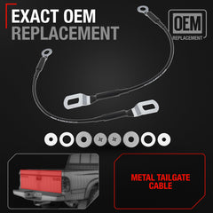 T1A tailgate cable OEM 65770-04030 compatible label confirms authentic fit for Tacoma.