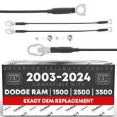 T1A tailgate cable set, left side, enhances stability for smooth opening.