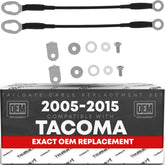 T1A tailgate cable set for Tacoma, left and right, OEM-compatible replacement for stable support.
