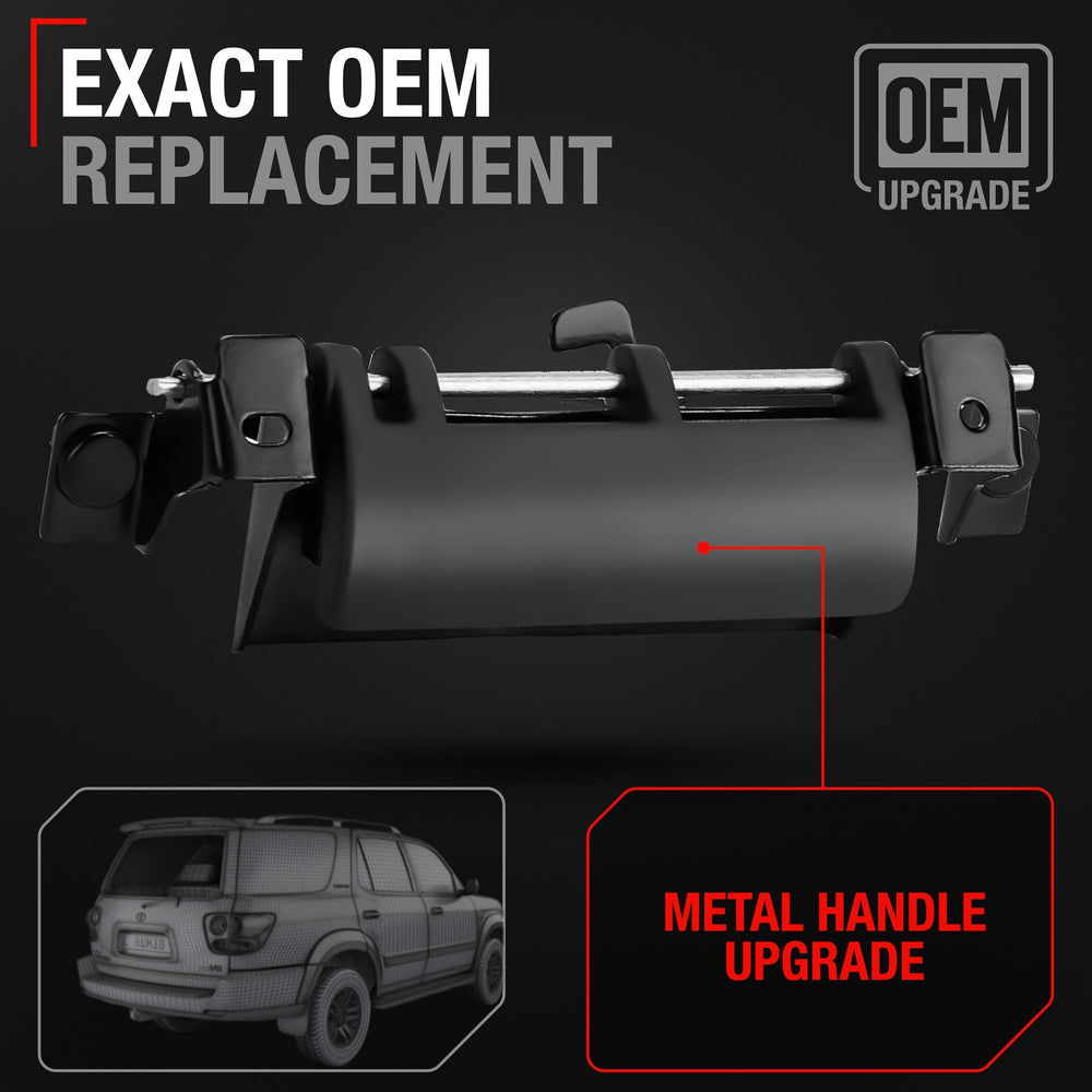 T1A tailgate handle installed on a Toyota Sienna or Sequoia for easy rear access.