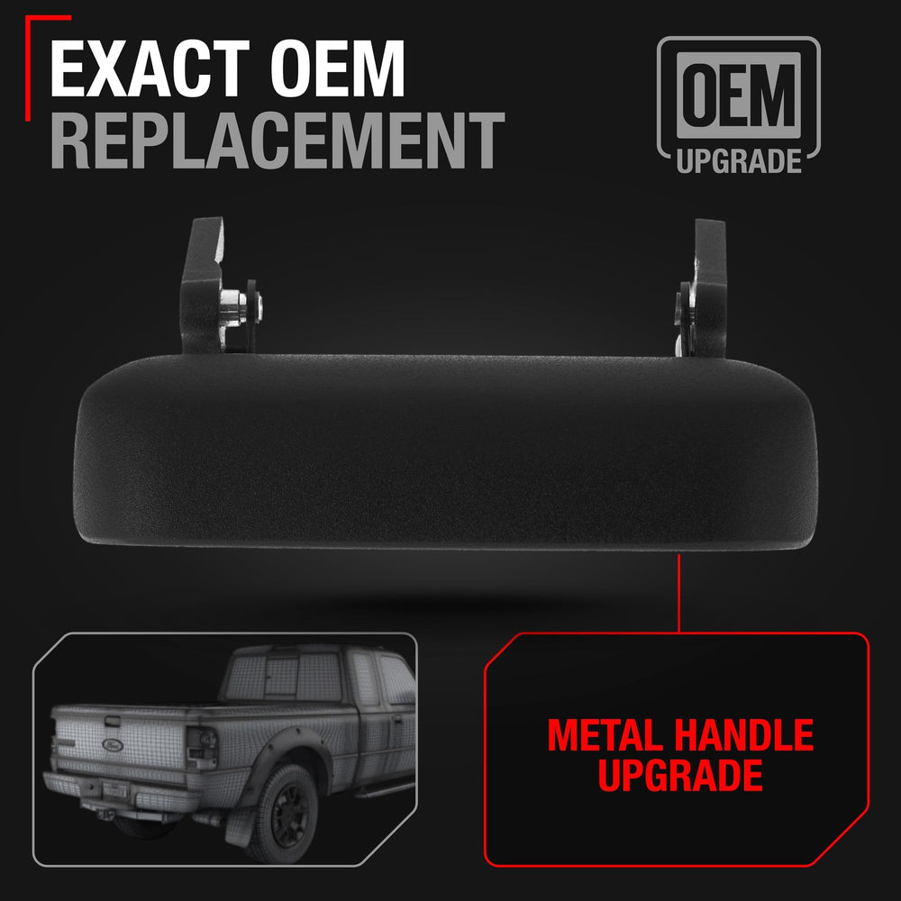 T1A metal tailgate handle installed on Ford Ranger for smooth operation.
