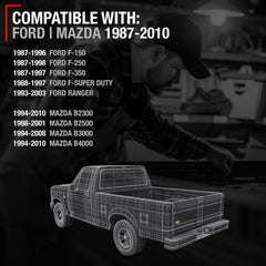 T1A tailgate handle close-up shows textured metal finish for longevity.