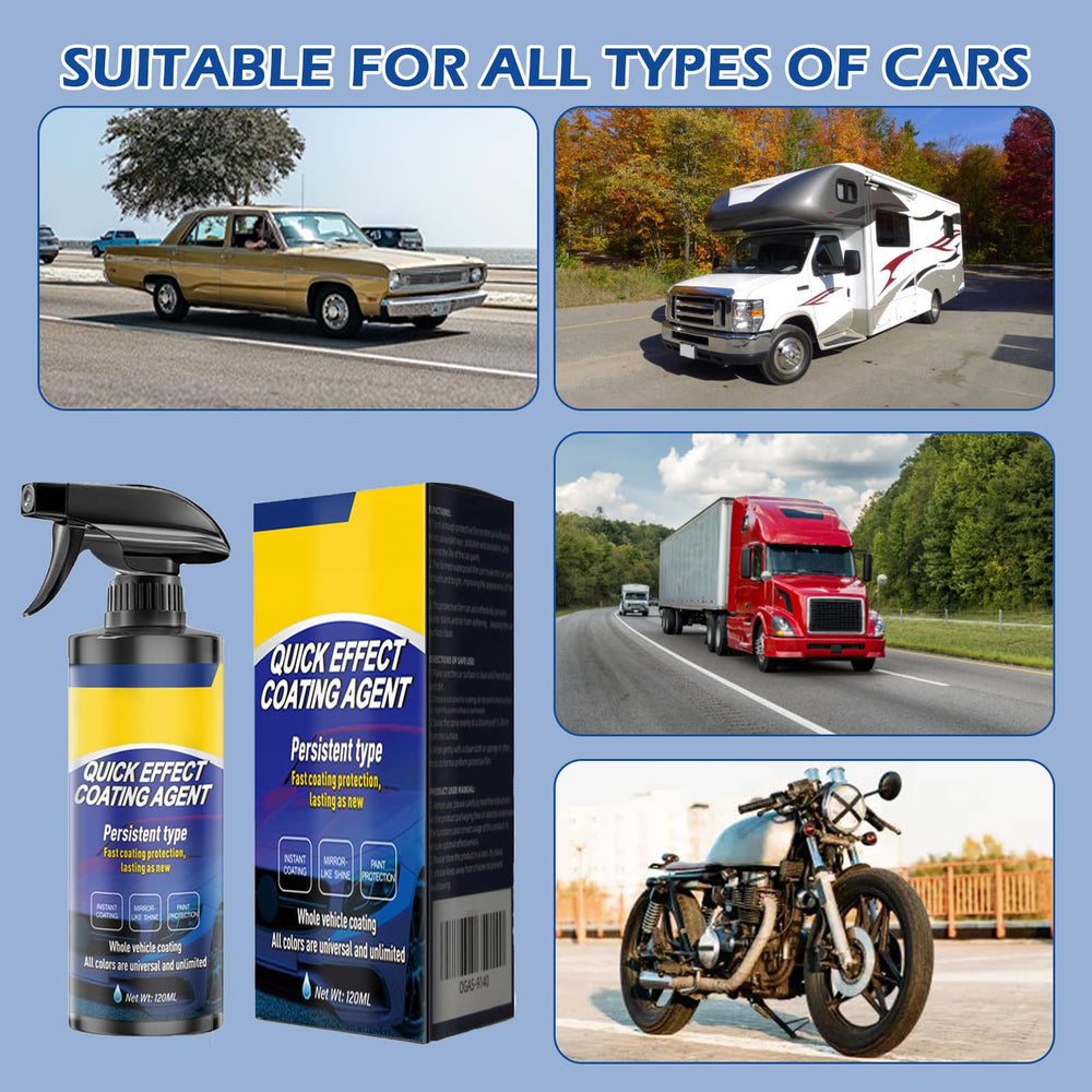 TABOUNTS Quick Effect Coating spray in action enables quick wipe-off and refreshed gloss.