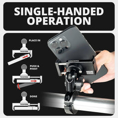 Cradle with sleeved pins for quieter operation