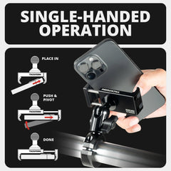 Tackform universal device fit supports most phones with or without cases