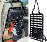 TACNEX rigid MOLLE panel mounted on seat back for fast gear access