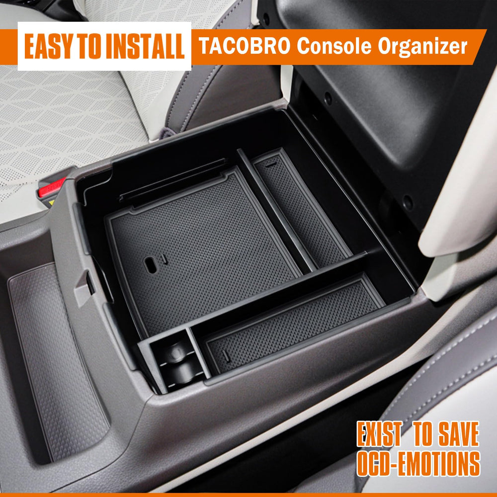 TACOBRO ABS plastic finish indicates durable Carnival interior.
