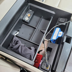 TACOBRO organizer fits full-console bucket-seat configurations for Silverado and Sierra.