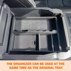TACOBRO durable ABS matte finish center console organizer keeps cabin tidy