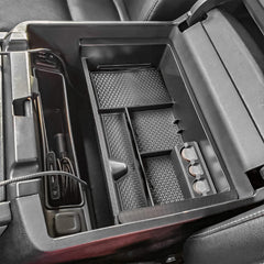 TACOBRO center console organizer in Silverado 1500 improves storage and accessibility.