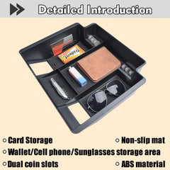 TACOBRO center console tray helps keep items organized and easy to locate.