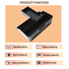 Compact organization boost helps keep coins and keys neatly arranged.
