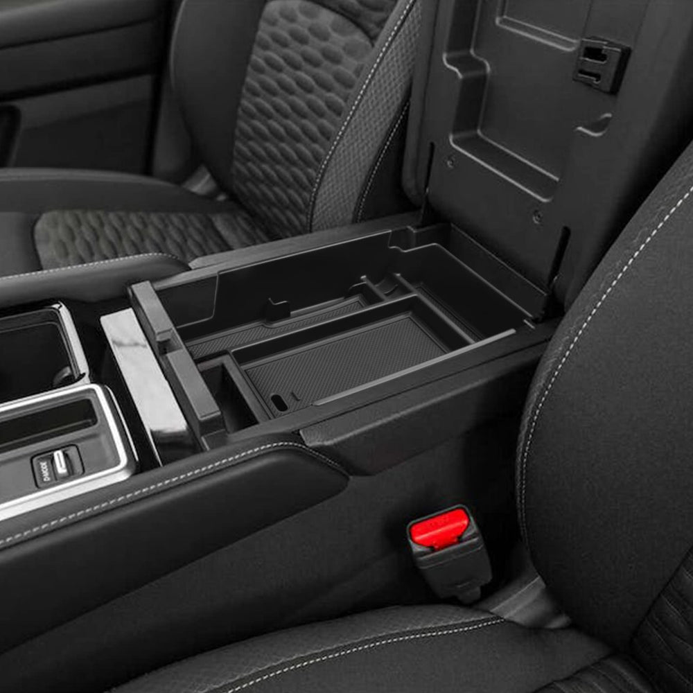 TACOBRO Pathfinder armrest tray keeps keys, coins, and pens organized.