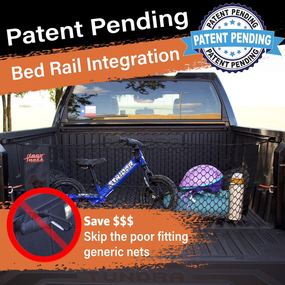 TacoNets premium 5mm bungee and heavy-duty netting for durable cargo