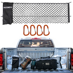TacoNets envelope cargo net fits Colorado/Canyon trunk for secure storage.